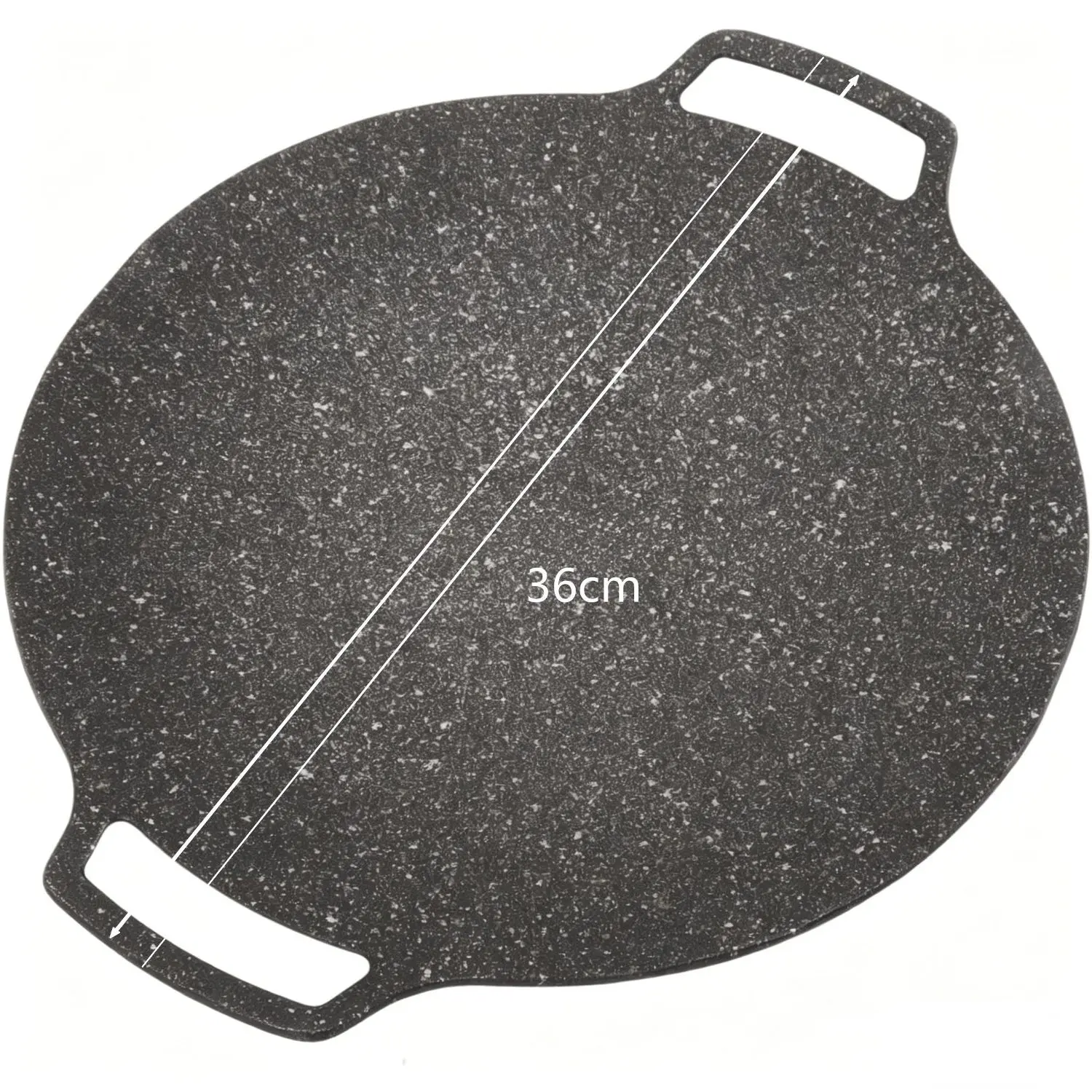 1 Sartén Grande de Hierro Fundido, Redonda Antiadherente, Compatible con Placas de Inducción, Espátula Portátil, Ideal para Hogar y Camping, Utensilios de Cocina Duraderos - Libre de Magnesio/Piedra, Ignífuga | Perfecta para Acción de Gracias, Navidad y H