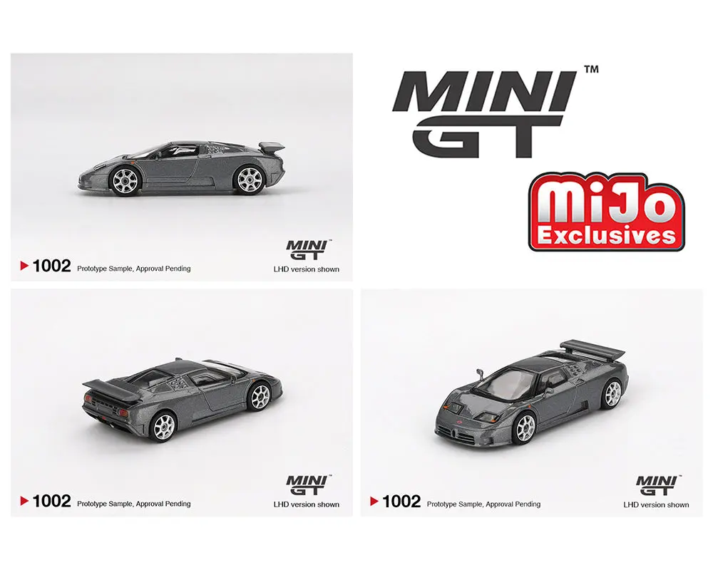 Mini GT Bugatti EB110 Super Sport – Grigio Scuro #1002 Diecast Model Car