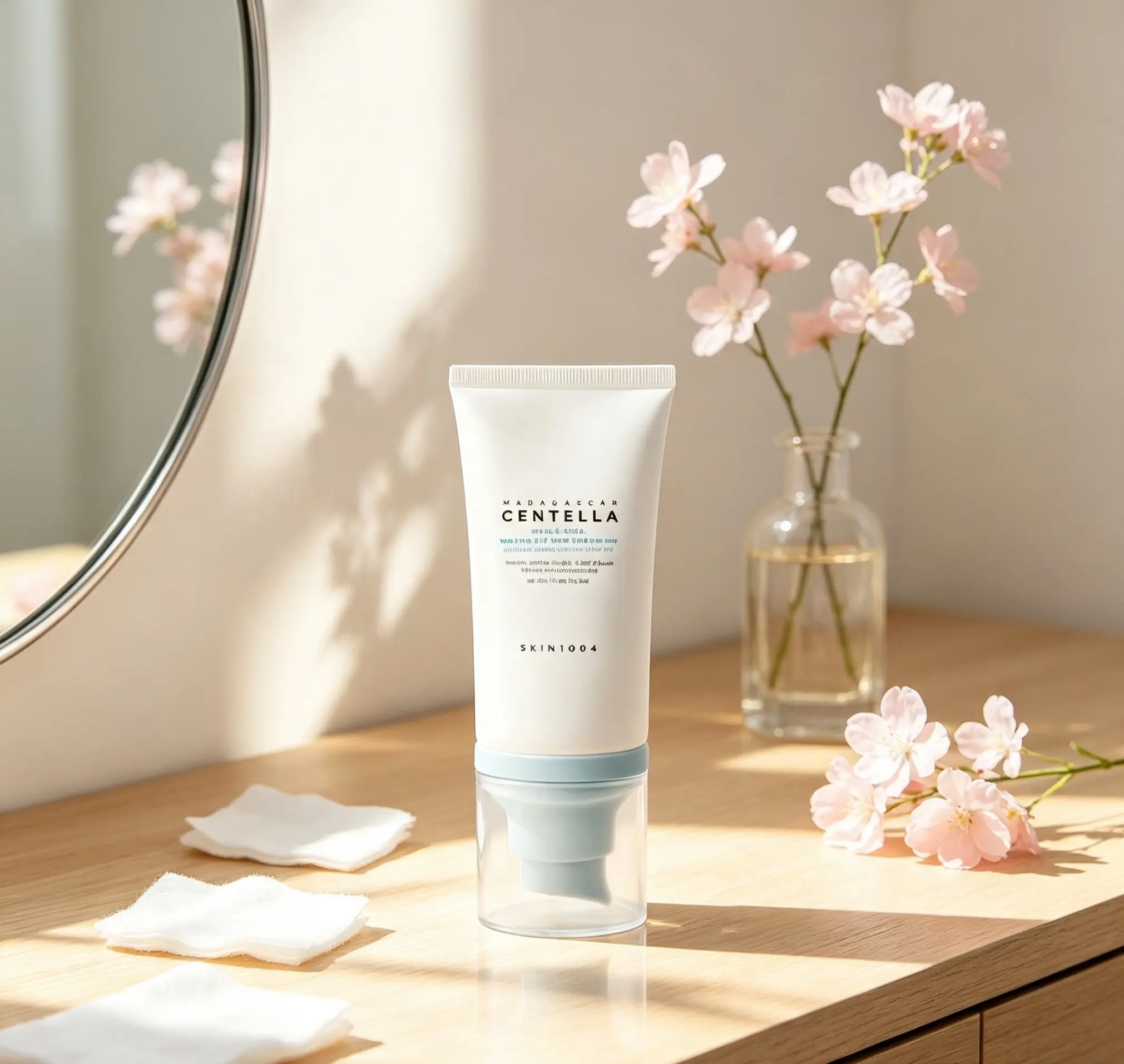 SKIN1004 Madagascar Centella Hyalu-Cica Water-Fit | Hydrating Serum-Type Facial Essence, Natural Dewy Finish Without White Cast, Fragrance-Free, Calming Care for Sensitive Skin