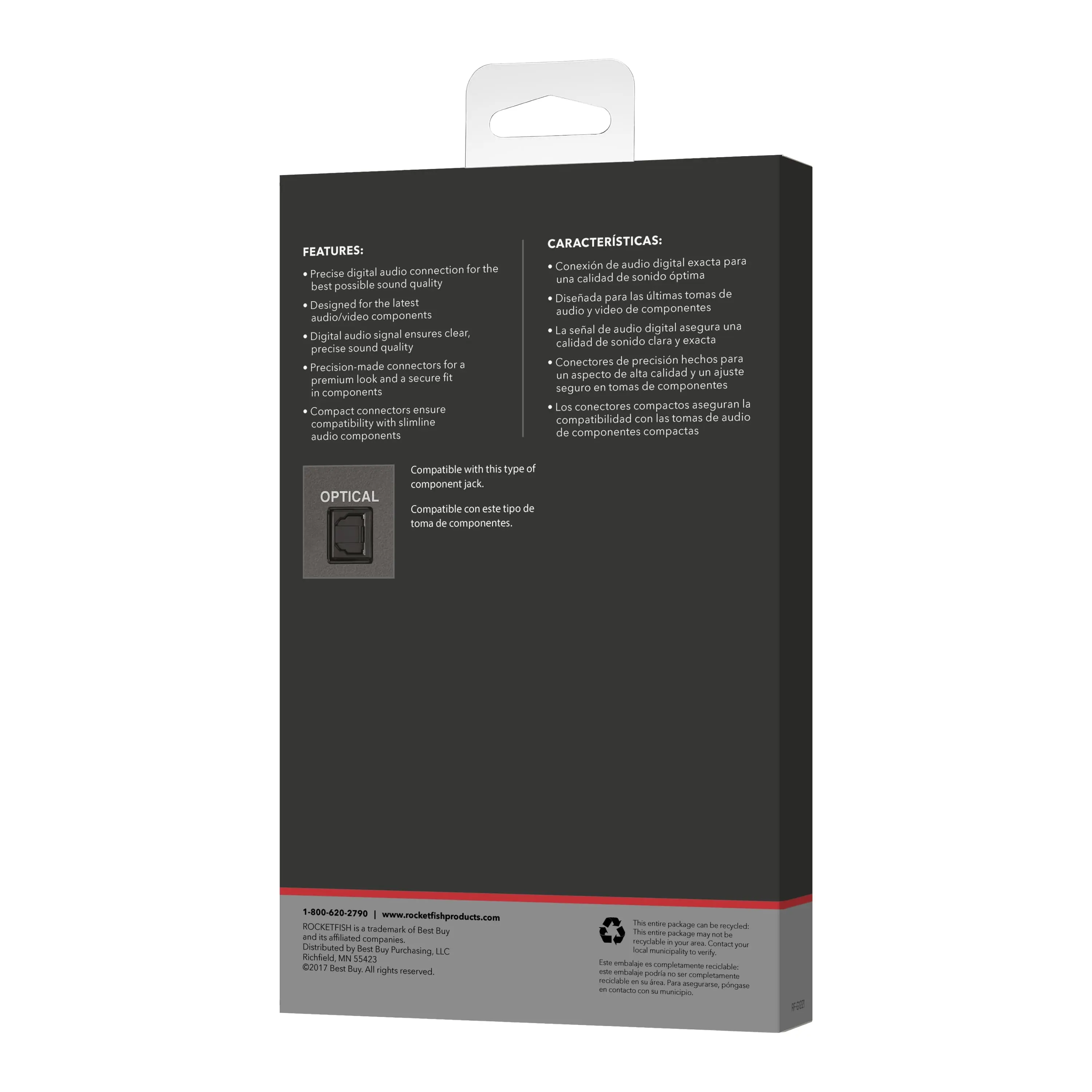 Rocketfish - 4' Toslink Optical Audio Cable - Black Rocketfish - 4' Toslink Optical Audio Cable - Black