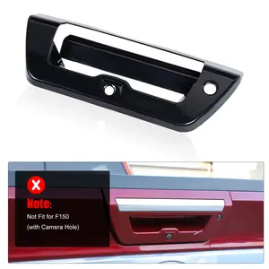 Carbon Fiber Rear Tailgate Door Handle Cover Trim, Vehicle Exterior Decoration for Ford F150 2015-2020, Automotive Car Exterior Accessories Truck Decor,summervibes