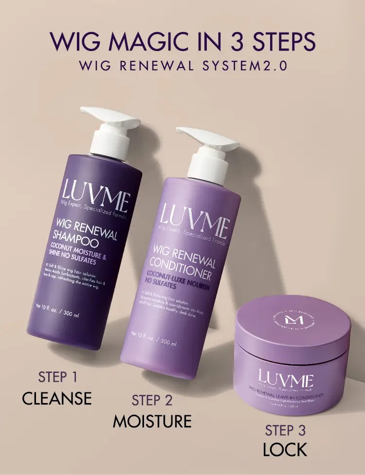 Wig Renewal Shampoo & Conditioner & Leave-in Condi