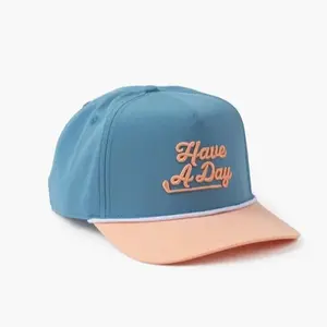 { FLASH SALE } Breezy Golf - Premium Colors "Have A Day" Rope Golf Hat | Many Color to Choose | Summer Trucker & Baseball Cap | Adjustable Snapback | High Quality & Breathable | Perfect for Golf, Tennis, Pickleball & Casual Wear