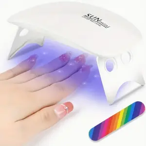Portable Mini UV Curing LED Nail Lamp USB Powered, 45s/60s Timer Setting, Compact Design for Home & Salon Use, Ideal Gift for Nail Artists, UV Light