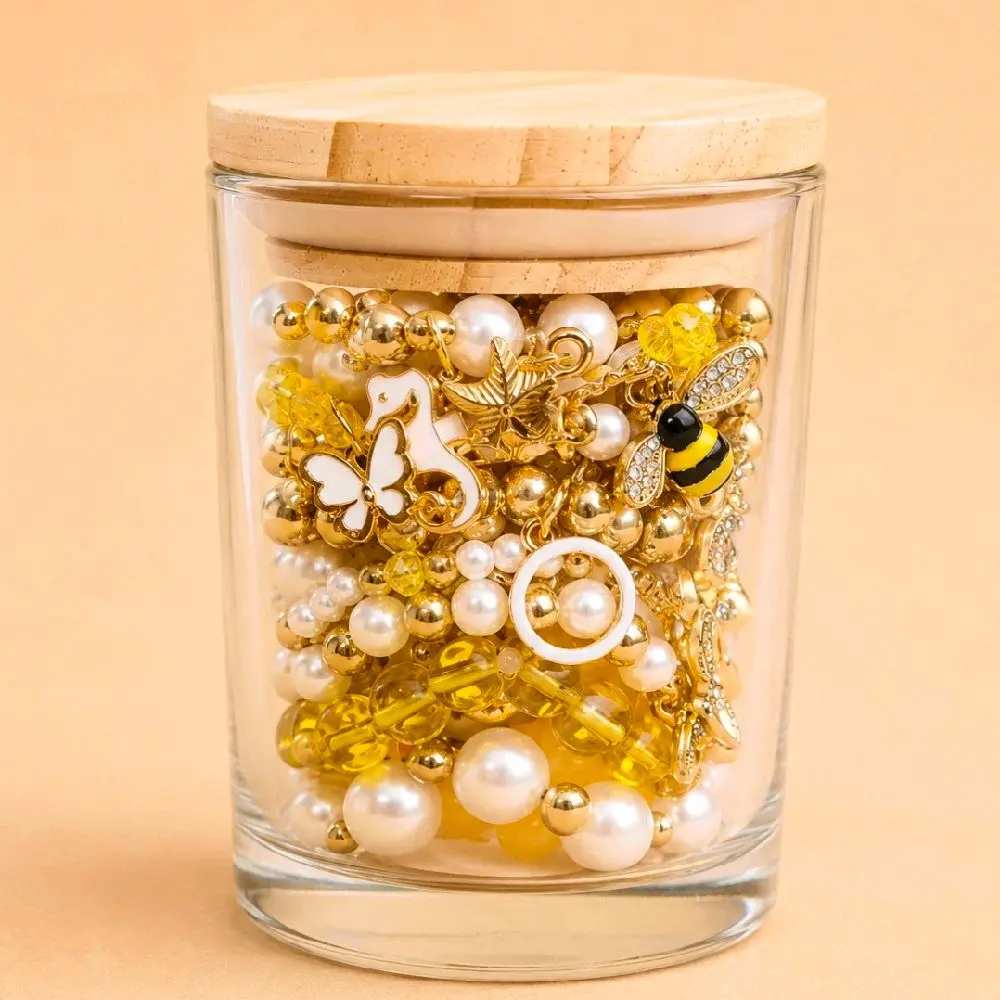Sunshine and Pearls Jewelry Jar