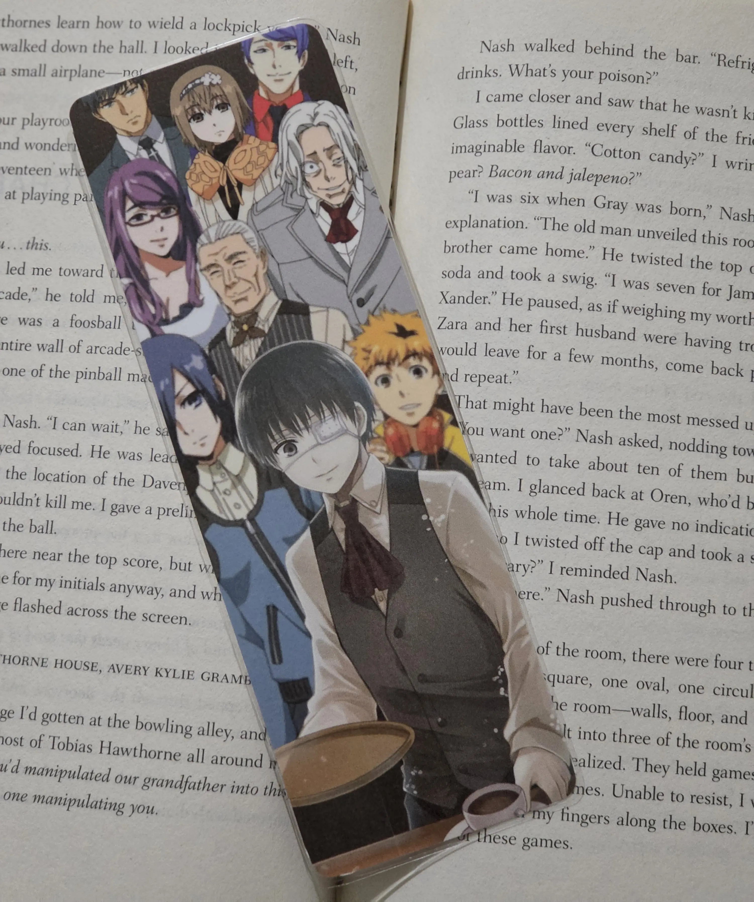 Tokyo Ghoul Bookmark - Anime Inspired Design Featuring Favorite Characters Perfect for Book Lovers