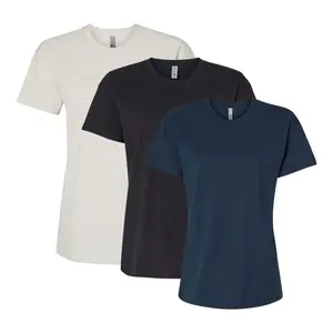 Next Level Women's Cotton Relaxed T-Shirt, Assorted Short Sleeve Tee Shirts 100% Combed Ring-Spun Cotton Bulk Tees