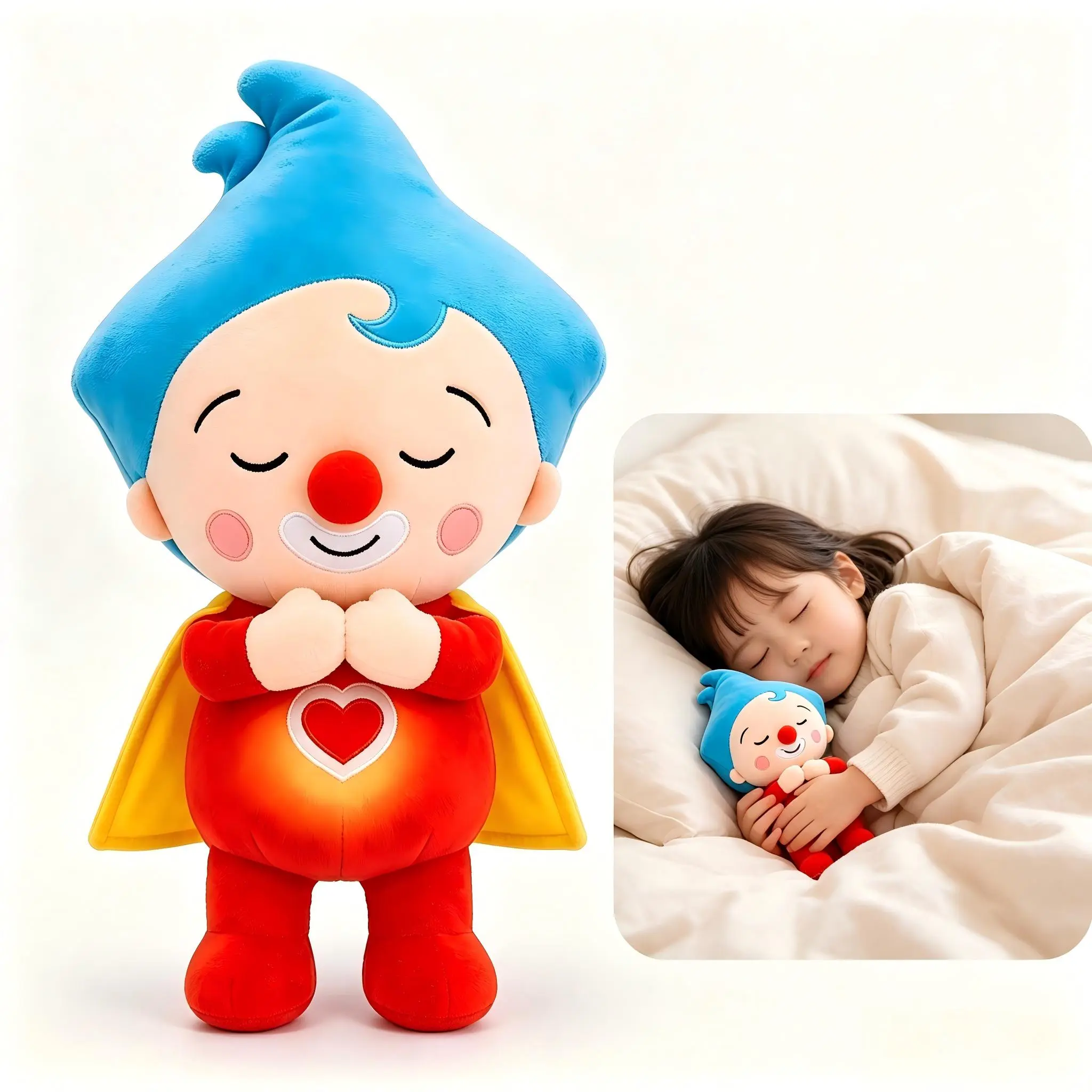 Soothing Rhythmic Breathing Plush Toy, 40cmSoft Stuffed Animal Sleep Soother with GlowingBelly, Huggable Comfort Snuggle Plushie forToddlers, Calming Bedtime Companion Toy, IdealBirthday Baby Shower Gift for Boys & Girls Electric pet TOY