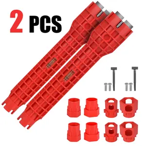 2pcs 14-in-1 Multi-functional Wrench for Toilet, Sink, Bathroom, Kitchen Plumbing Installation and Repairs faucet wrench pipe