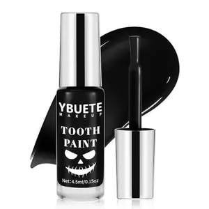 YBUETE Professional Halloween Black Tooth Paint, Temporary Black Tooth Paint，Decayed Rotten Cruddy Missing Teeth Makeup, Perfect for Cosplay, Halloween Makeup, Theater, Costume Party