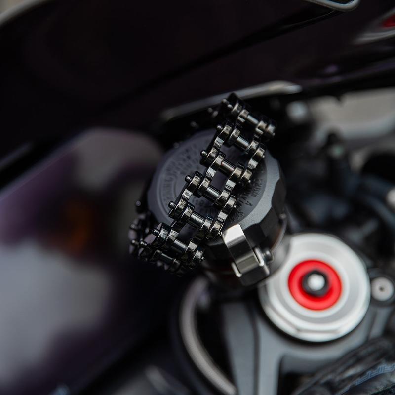 Motorcycle Chain Bracelet - Blackout