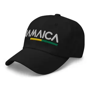 Minimal Jamaica Flag Hat Jamaica Soccer Baseball Dad Cap