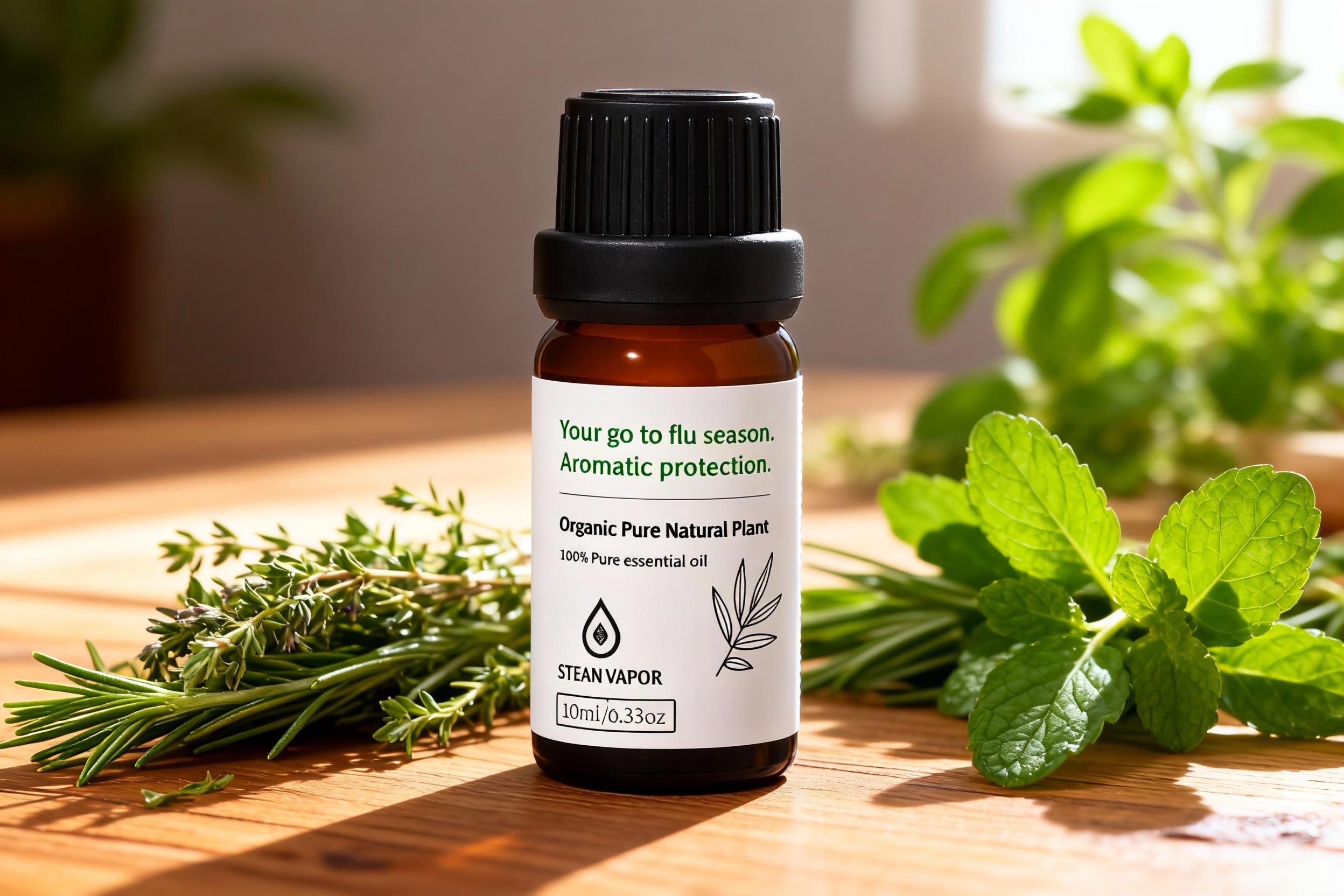 100% Pure Natural Essential Oil for Diffusers Humidifiers Stones Massage Inhalation Bathing & Foot Soaks with Immune Boosting Properties 10ml 6 Bottles