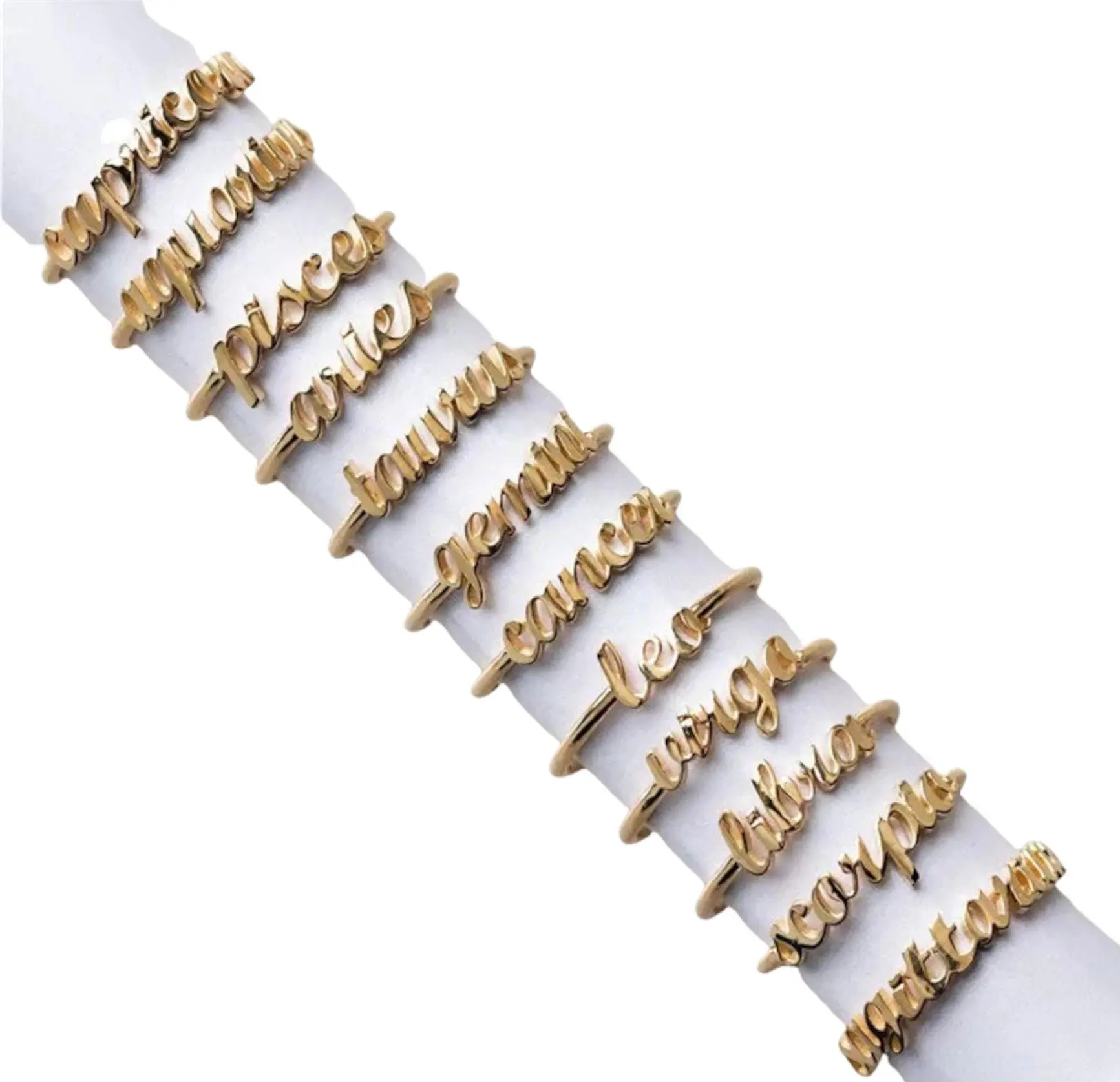 Zodiac Sign Ring | Astrology | Horoscope | Adjustable | Dainty | Gold | Jewelry | Gift for
