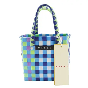 Pre-owned MARNI Resin / Acrylic Shoulder Bags Woven Micro Basket Polypropylene Handbag