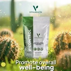 Vital Health V-Control - Natural Supplement for Detox, Nutrition & Digestion Support - 60 Capsules