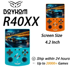 R40xx Handheld Game Console, Linux System, 4.2 Inch IPS Screen, Open Source Arkos, 20000+ Games, Portable Retro Gaming Machine, Great Gift