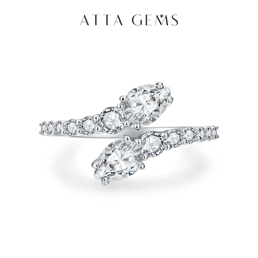 Elegant Snake Ring for Women, 1.6ct Glittering Synthetic Moissanite Stone for Daily and Party Wear, Ideal Gift, Elegant Glittering Ring, Daily Wear, Moissanite Ring Band