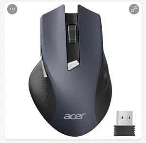 NEW Acer Wireless Mouse, 2.4GHz, Ergonomic, with stickers, OMR266