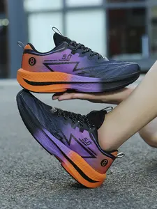 Unisex Lightweight Rebound Running Shoes: Breathable Mesh Material, All-Day Standing Comfort Training Sneakers