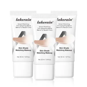 Lakerain Skin Shade Matching Makeup Foundation, 1 Count Adapts to Multiple Skin Tones, SPF 15 Sunscreen, Hydrating, Moisturizing & Non-Drying, Oil-Free & Gentle Formula, Lightweight Coverage That Won't Clog Pores, For a Natural Everyday No-Makeup Look.