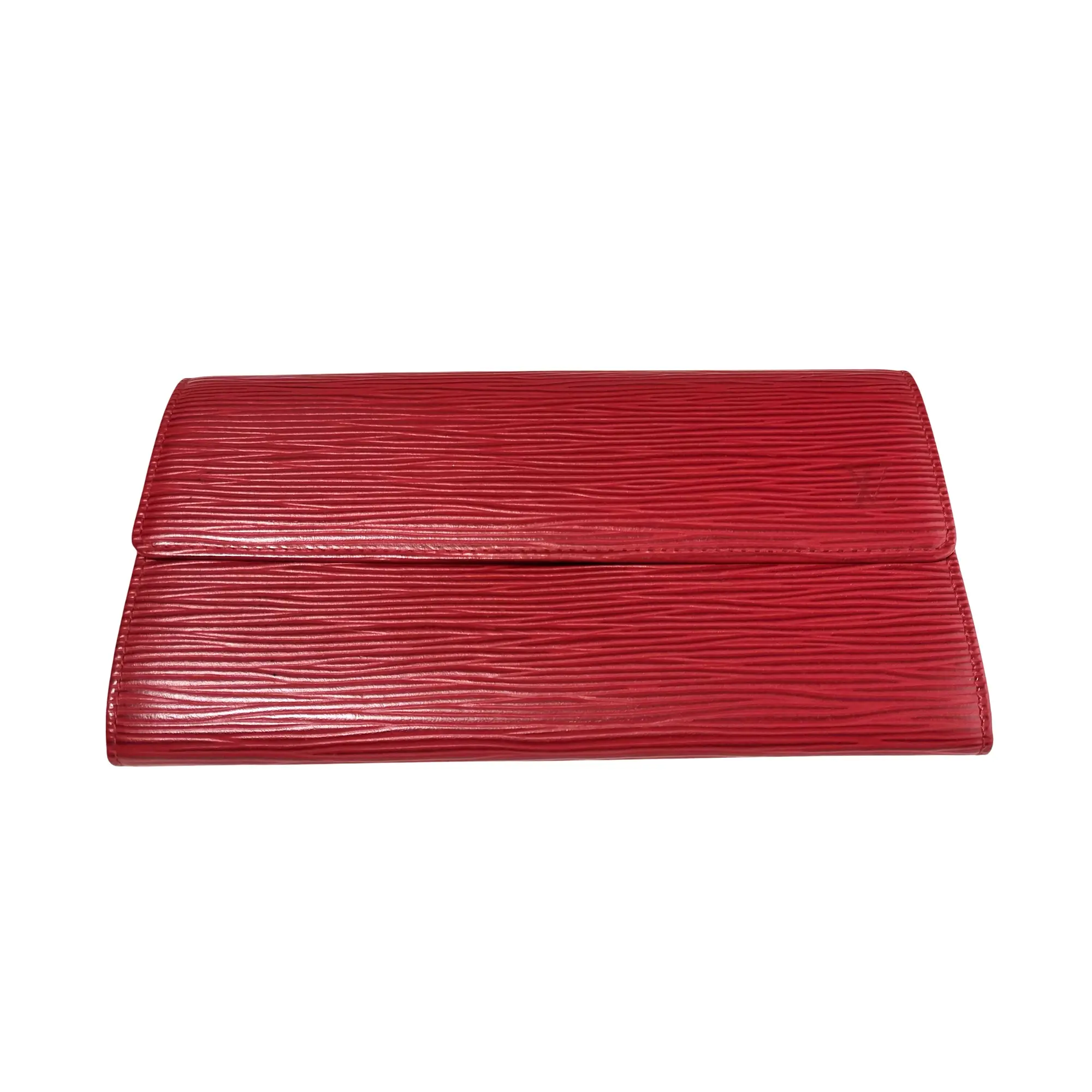 Pre-owned Louis Vuitton leather Small Leather Goods Epi Pochette Porte Monnaie Wallet (264746809)