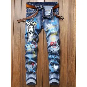 Men's Durable Denim For Streetwear & Hip Hop Men Jeans Para Hombre,Designer Jeans For Men,Fashion Mens Clothing,Graphic Jeans Straight-Leg Wide-Leg Stretch All-Season Streetwear Y2K Vintage Wash Men's Star Patchwork Casual Shorts Men's Ripped Skinny Denim