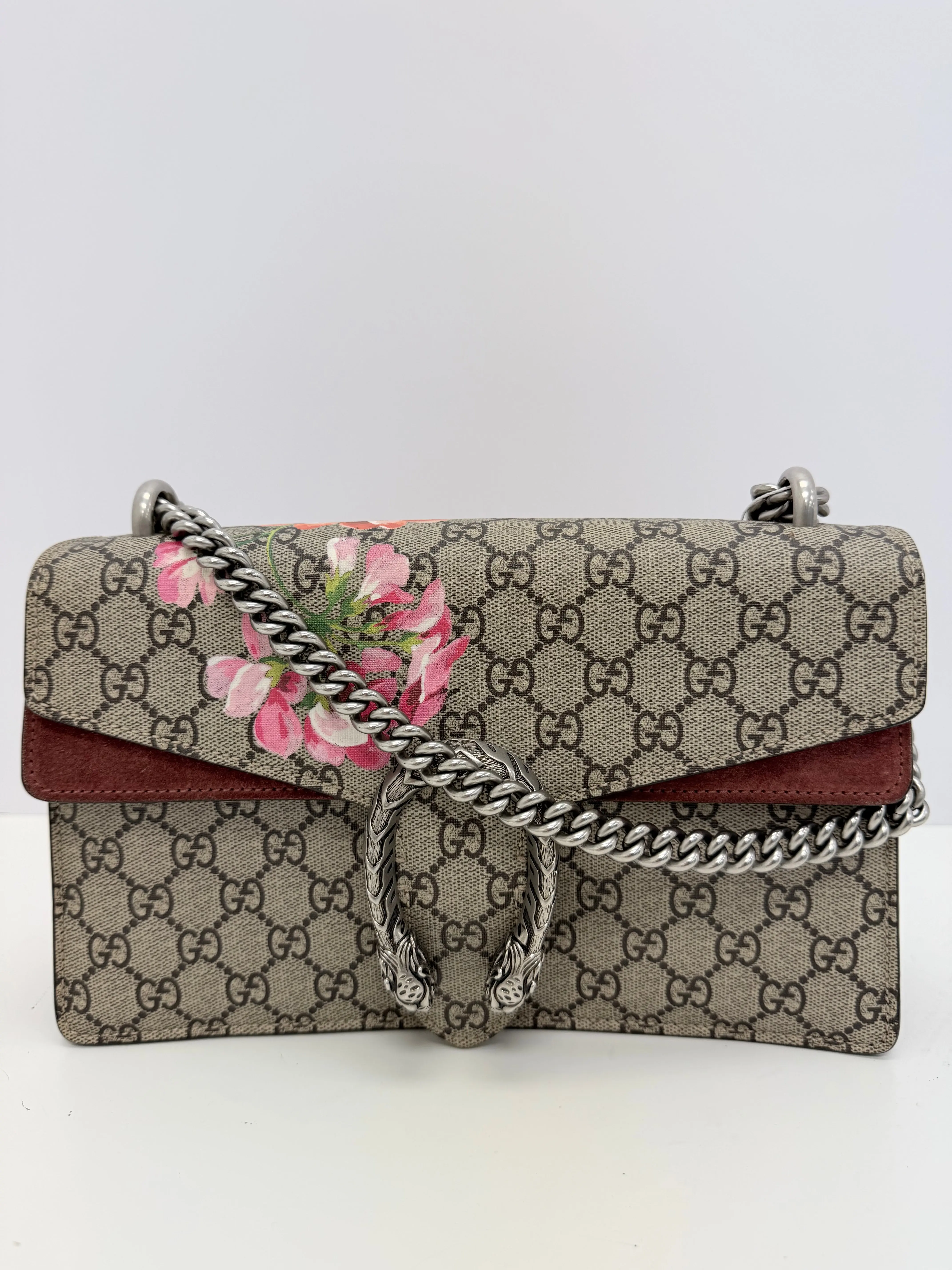 Pre-owned GUCCI Canvas Shoulder Bags Dionysus GG Blooms Flower Shoulder Bag, Pre Loved Luxury Luggage & Bag Accessory