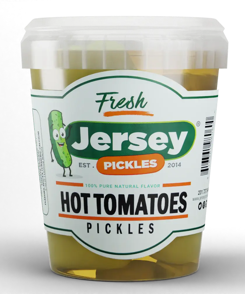 Jersey Pickles - Hot Picked Tomatoes - Instant Food - Delicious - Natural Flavors