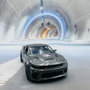 1:24 Challenger Charger SRT Hellcat Alloy Sport Car model Diecasts & Toy Muscle Vehicles Car Model High Simulation