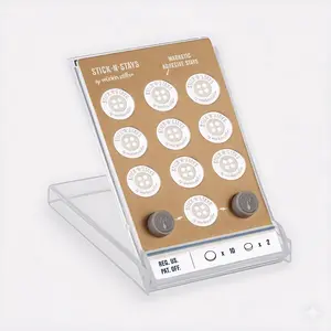 Wurkin Stiffs  5-Pair Stick-N-Stays for Polo Shirts - Magnetic Men's Polo Shirt Accessories