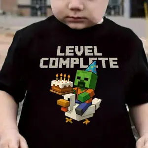 Youth and Adult #Minecraft Inspired Shirt, Birthday Gift for Kids, Chicken #Jockey shirt,Gamer Gift,Cartoon Graphic Shirt V3,Quirky Tee for Chicken Lovers tee