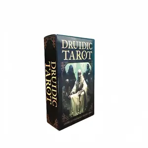 Druid Tarot Cards Set, Portable Divination Deck for Fate Prediction, Inspiration & Spiritual Guidance, Ideal Novelty Gift for Ages 14+