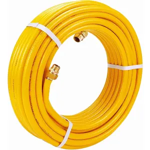 CSST Corrugated Stainless Steel Tubing 100 Ft 3/4" Flexible  Gas Line Pipe  Conversion Kit Grill Hose