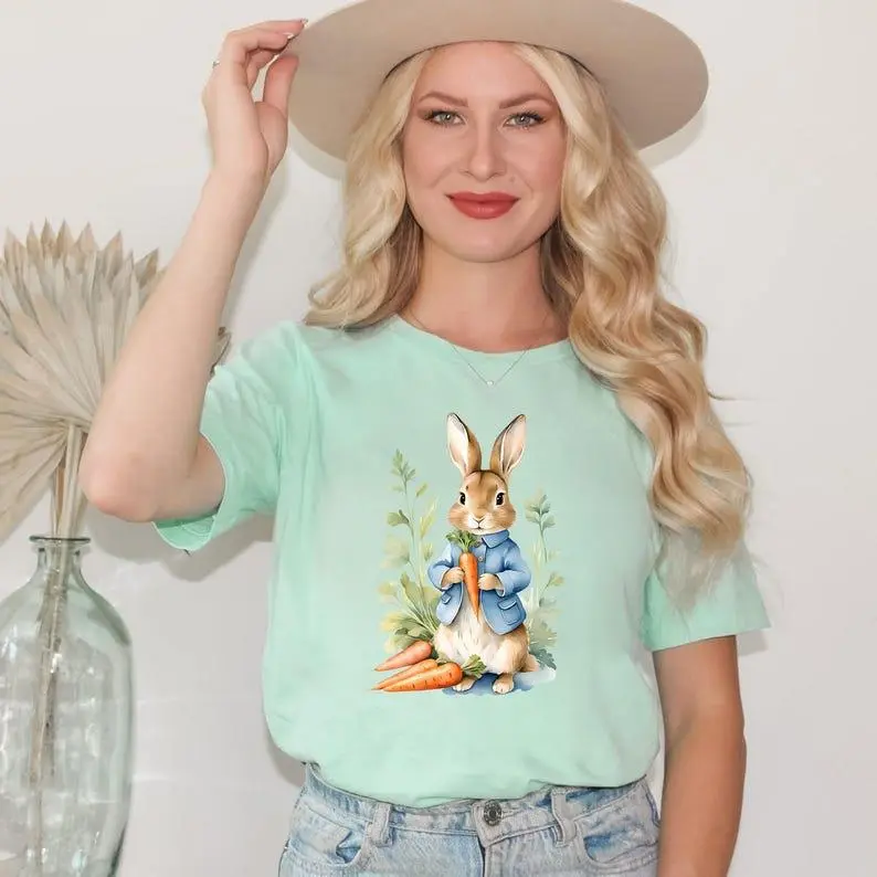 Peter Rabbit T-Shirt, Spring Sweatshirt, Easter Sweater, Easter Bunny Shirt, Peter Rabbit Shirt, Rabbit Lover Shirt, Kindergarten Teacher