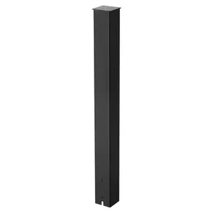 VEVOR Mailbox Post, Summervibes,Summervibes, 43 x 4 x 4 Inches, Steel In-Ground Mounting Mail Box Stand with Powder Coating Surface, Heavy Duty Metal Post Sleeve Kit for Outside Curbside Residential Use, Easy Install, Black
