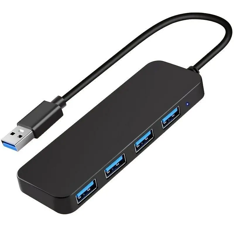 4-in-1 USB Hub, 4 USB Port 3.0 Hub Splitter, USB 3.0 Multi-function Adapter For Laptop, Computer, Phone Use, Office Accessories