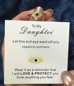 Sterling Silver Rhinestone Decor Eye Design Ring, Elegant Everyday Ring, Fashion Jewelry for Party, Daily Clothing Decor, Trendy All-match & Exquisite Jewelry for Gift