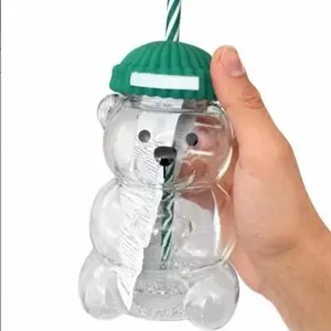 Bearista Cup Bottle Coffee Drinkware Water Bottles Tumbler Mug Washable Reusable Bottled Portable