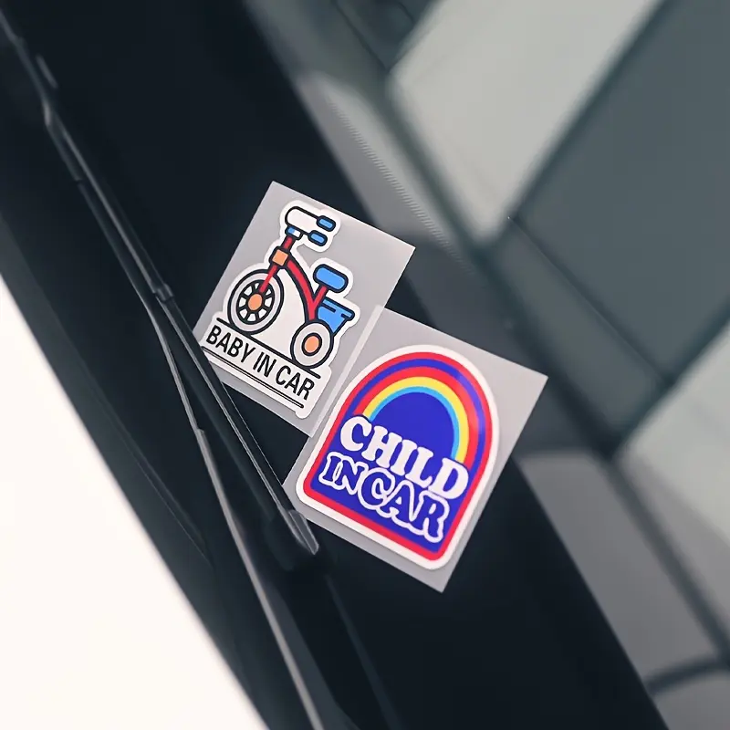 1PC Warm Eye-Catching Parent-Child Safety Logo Decor Sticker Stick on items or parenting safety themed peripherals, this themed decor fills the parent-child safety atmosphere, making the cute parent-child safety style stand out instantly
