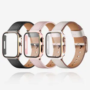 Smart Watch Case with Screen Protector & Band, 1 Count Anti-scratch Smart Watch Case & 1 Count Watch Band, Wearable Accessories for Apple Watch Series Smartwatch Strap, Smart Watch Straps