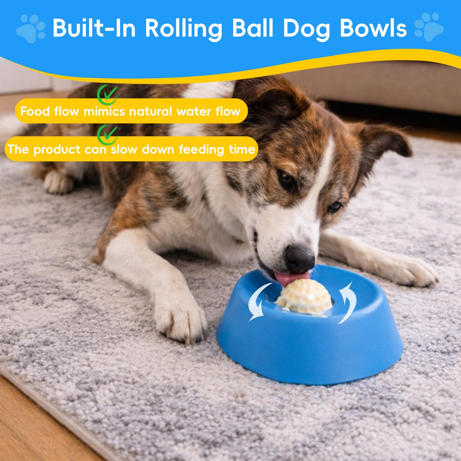 Slow Feeder Dog Bowl for Small Breeds – 180ml Wet Food Slow Feed Bowl, Anti-Choke Rolling Ball Design, Interactive Dog Feeding Bowl for Puppies & Senior Dogs Slow Feeder Dog Bowl for Small Breeds – 180ml Wet Food Slow Feed Bowl, Anti-Choke Rolling Ball Design, Interactive Dog Feeding Bowl for Puppies & Senior Dogs