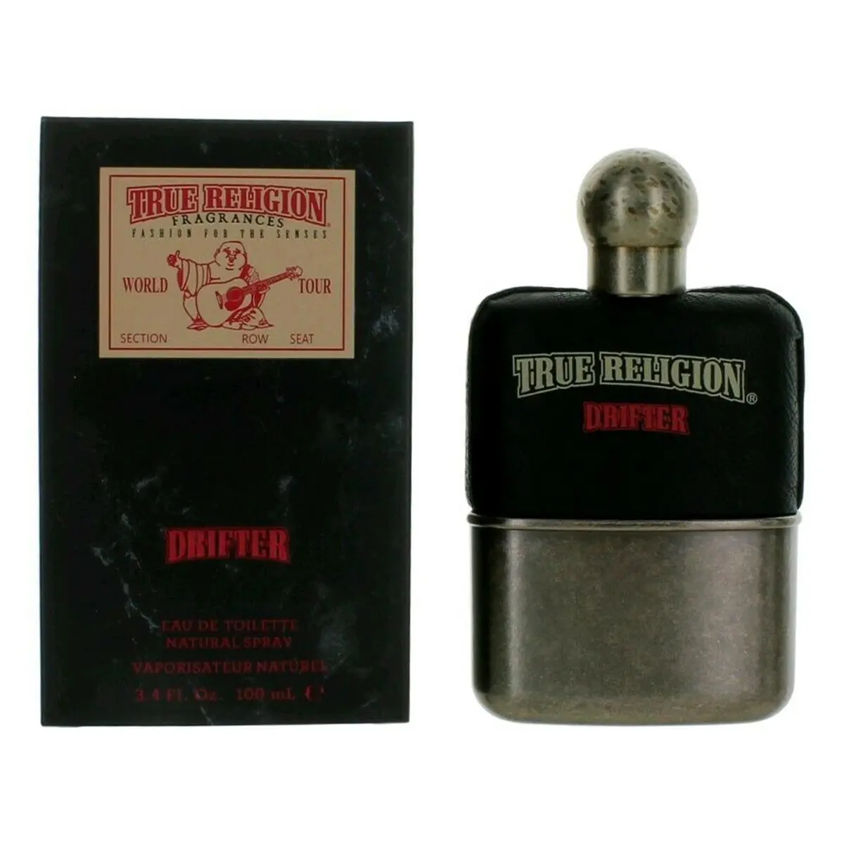 True Religion Drifter Men's Eau De Toilette Fragrance Spray - 3.4 oz (3 To 3.9 Fl Oz Range) for Adults, Spray Bottle, 3.4 Fl Oz