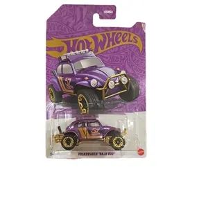 Hot Wheels Volkswagen Baja Bug Diecast 1:64 Scale Collectible Toy Car in Vibrant Purple and Gold Finish