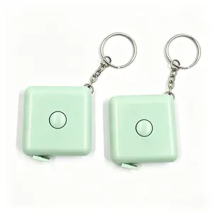 Nordic Style Automatic Retractable Square Tape Measure, 1.5m Mini Portable Tailor Measuring Tape, Ideal for Home & Body Measurements