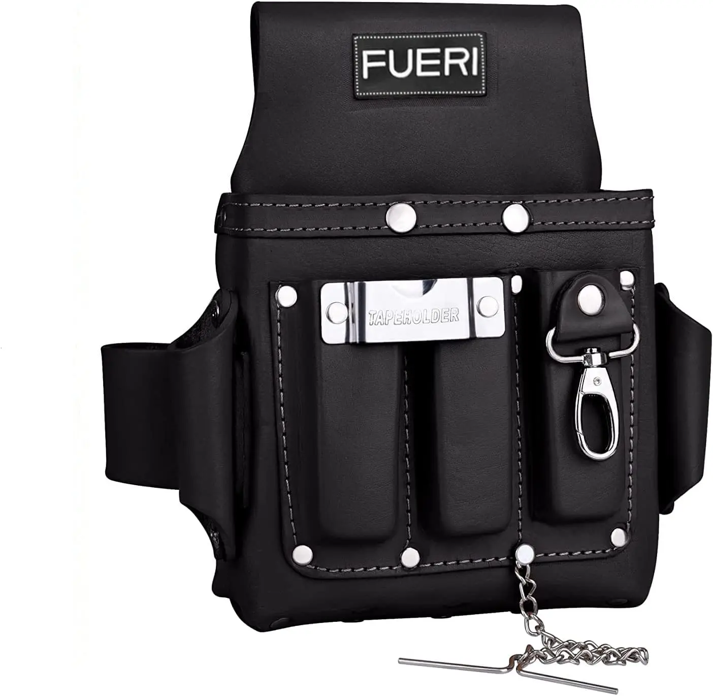 FUERI Leather 4-Pocket Electrician Tool Belt | Premium Grain Leather Work Pouch (1670-Yellow) | Durable Construction Tool Kit | Organized, Heavy Duty | Add to Cart | Buy Now
