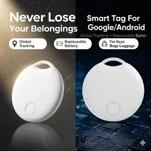 Android Tracker Smart Anti-Lost Finder, 2pcs, Replaceable Battery, Privacy Protection, Global Precision Tracking, Ideal for Keys, Luggage, Backpacks, Wallets