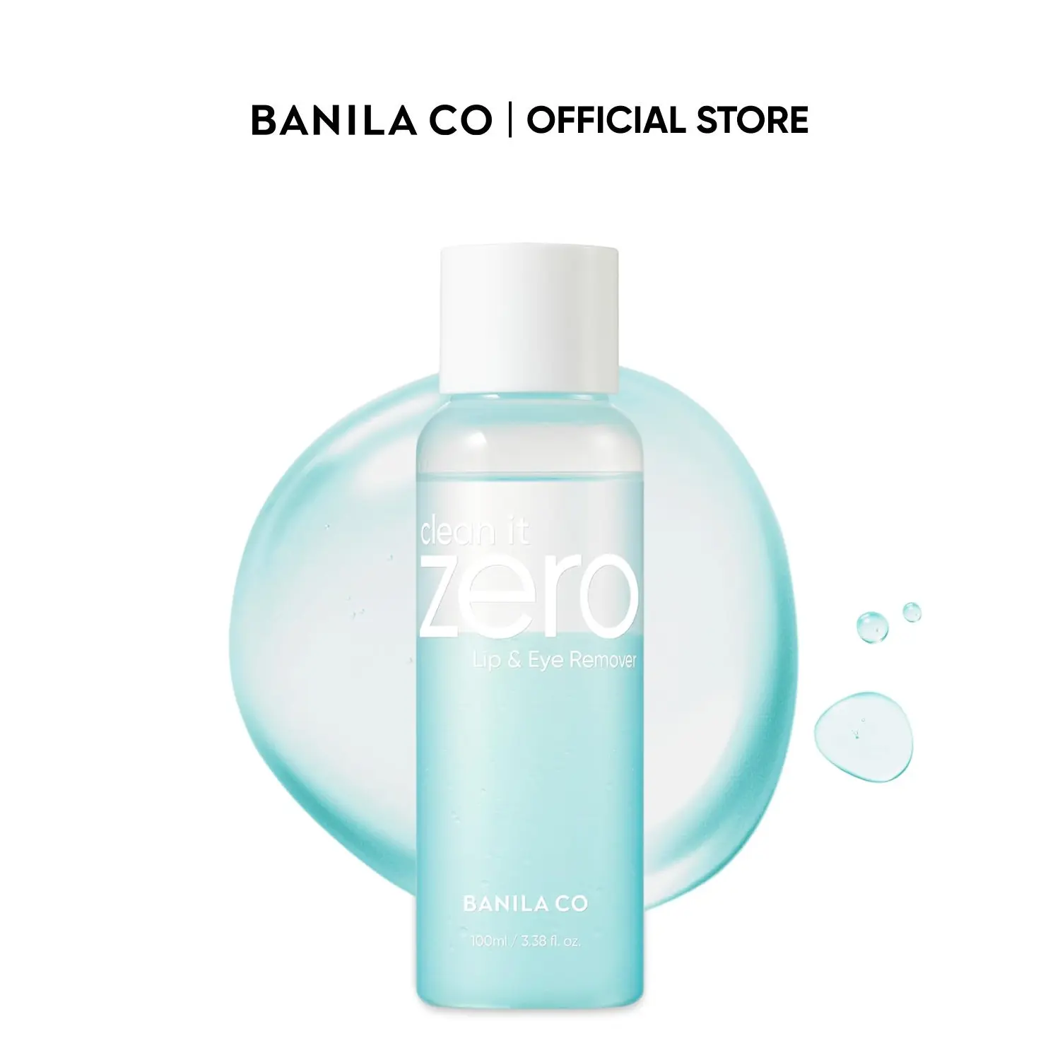 BANILA CO Clean it Zero Lip & Eye Remover | Gentle Bi-Phase Makeup Remover for Waterproof Eye & Lip Makeup | Vegan, Non-Irritating Formula with Coconut & Jojoba Oils