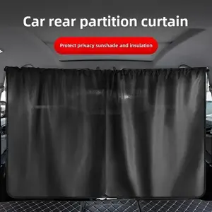 Universal Car Rear Partition Curtain, Sunshade Blind, Side Window Cover, Privacy Protection, Vent Visors, 1 Unit