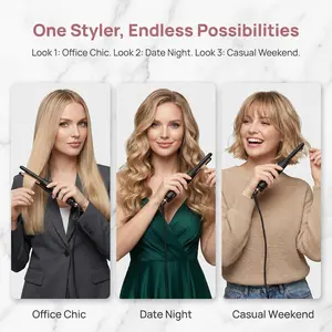 Mini Dual-Use Hair Styler | 2-in-1 Straightener & Curler, Portable Flat Iron for Travel, Quick Touch-Ups Anytime